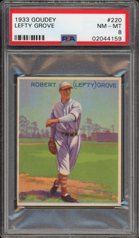 1933 Goudey #220 Lefty Grove PSA NM-MT 8