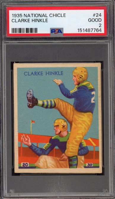 1935 National Chicle #24 Clarke Hinkle PSA GOOD 2