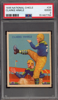 1935 National Chicle #24 Clarke Hinkle PSA GOOD 2