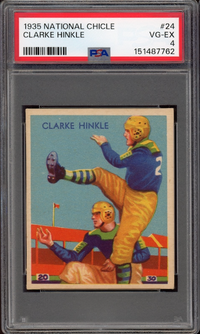1935 National Chicle #24 Clarke Hinkle PSA VG-EX 4