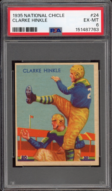 1935 National Chicle #24 Clarke Hinkle PSA EX-MT 6