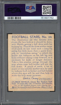 1935 National Chicle #24 Clarke Hinkle PSA VG-EX 4