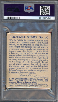 1935 National Chicle #26 John Isola PSA PR 1