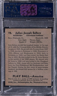 1939 Play Ball #78 Moose Solters PSA MINT 9