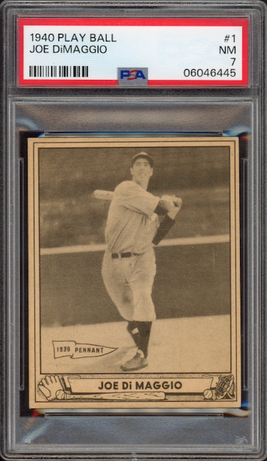 1940 Play Ball #1 Joe DiMaggio PSA NM 7
