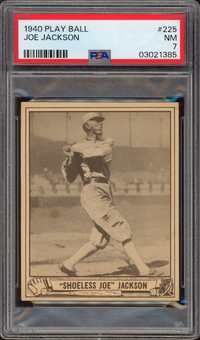 1940 Play Ball #225 Joe Jackson PSA NM 7