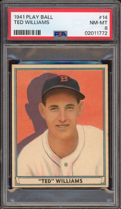 1941 Play Ball #14 Ted Williams PSA NM-MT 8