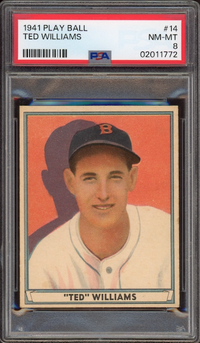 1941 Play Ball #14 Ted Williams PSA NM-MT 8