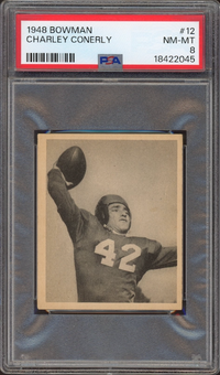 1948 Bowman #12 Charles Conerly ROOKIE PSA NM-MT 8