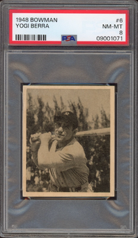 1948 Bowman #6 Yogi Berra ROOKIE PSA NM-MT 8