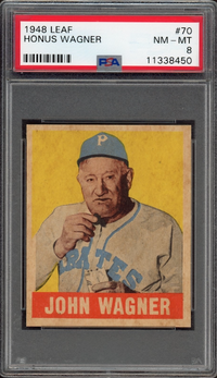 1948 Leaf #70 Honus Wagner PSA NM-MT 8