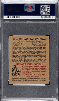 1948 Bowman #32 William Holzman PSA 9