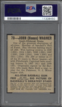 1948 Leaf #70 Honus Wagner PSA NM-MT 8