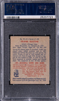 1949 Bowman #99 Frank Gustine PSA MINT 9