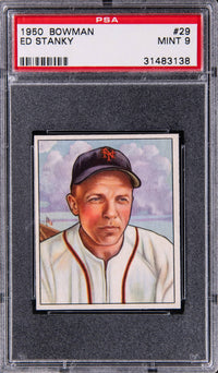 1950 Bowman #29 Ed Stanky PSA MINT 9