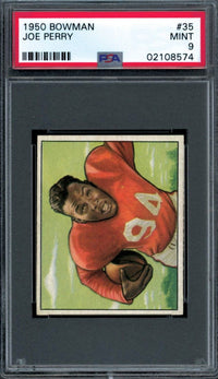 1950 Bowman #35 Joe Perry PSA 9