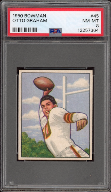 1950 Bowman #45 Otto Graham ROOKIE PSA NM-MT 8