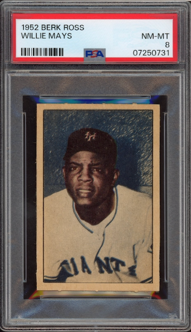 1952 Berk Ross Willie Mays PSA NM-MT 8