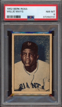 1952 Berk Ross Willie Mays PSA NM-MT 8
