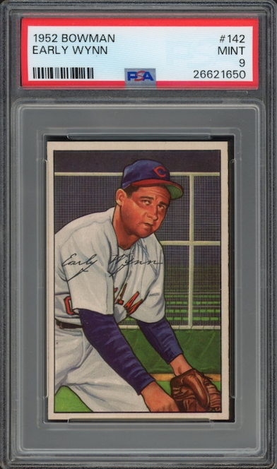 1952 Bowman #142 Early Wynn PSA MINT 9