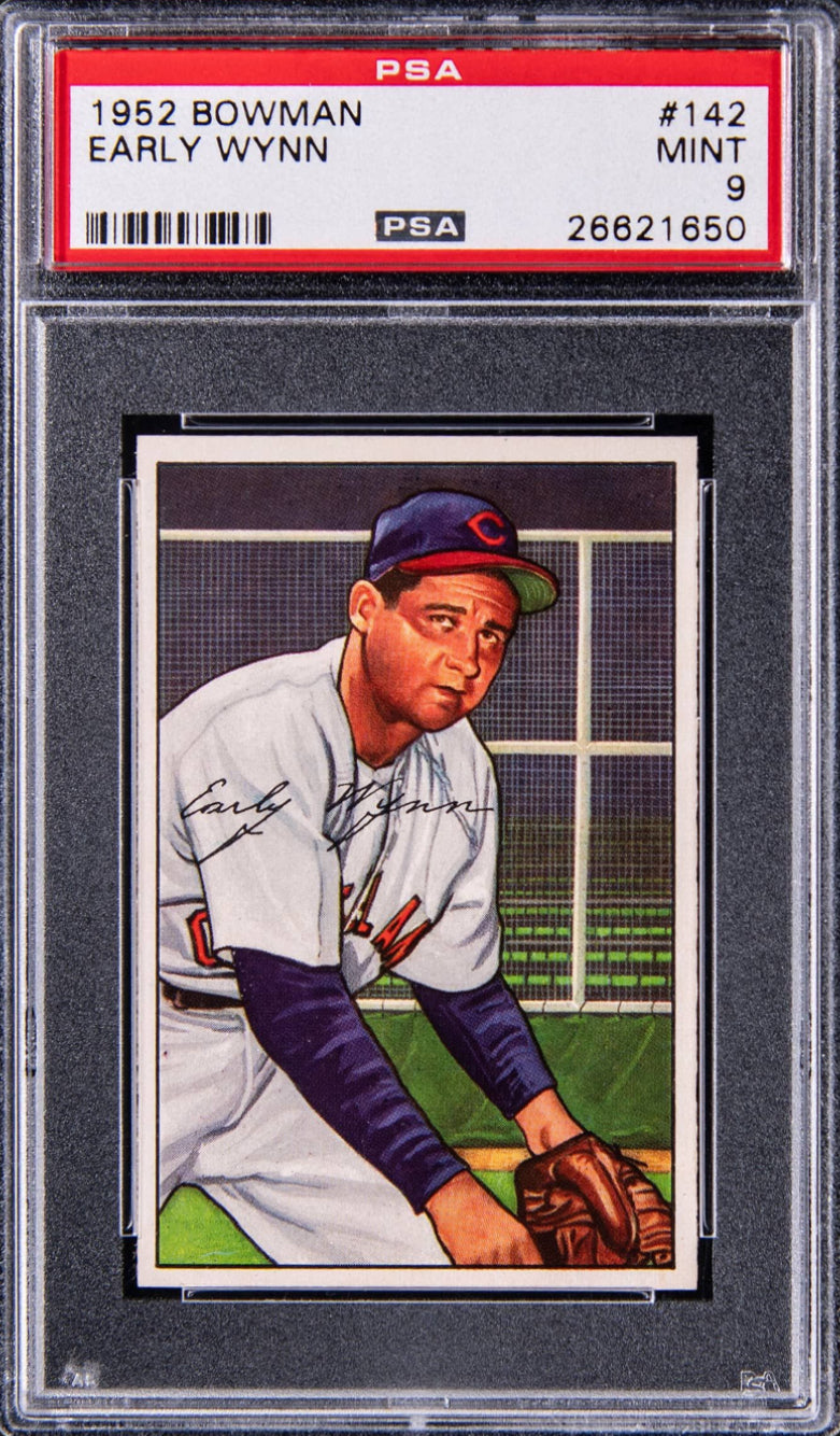 1952 Bowman #142 Early Wynn PSA MINT 9