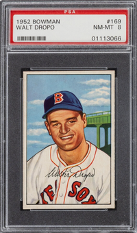 1952 Bowman #169 Walt Dropo PSA 8