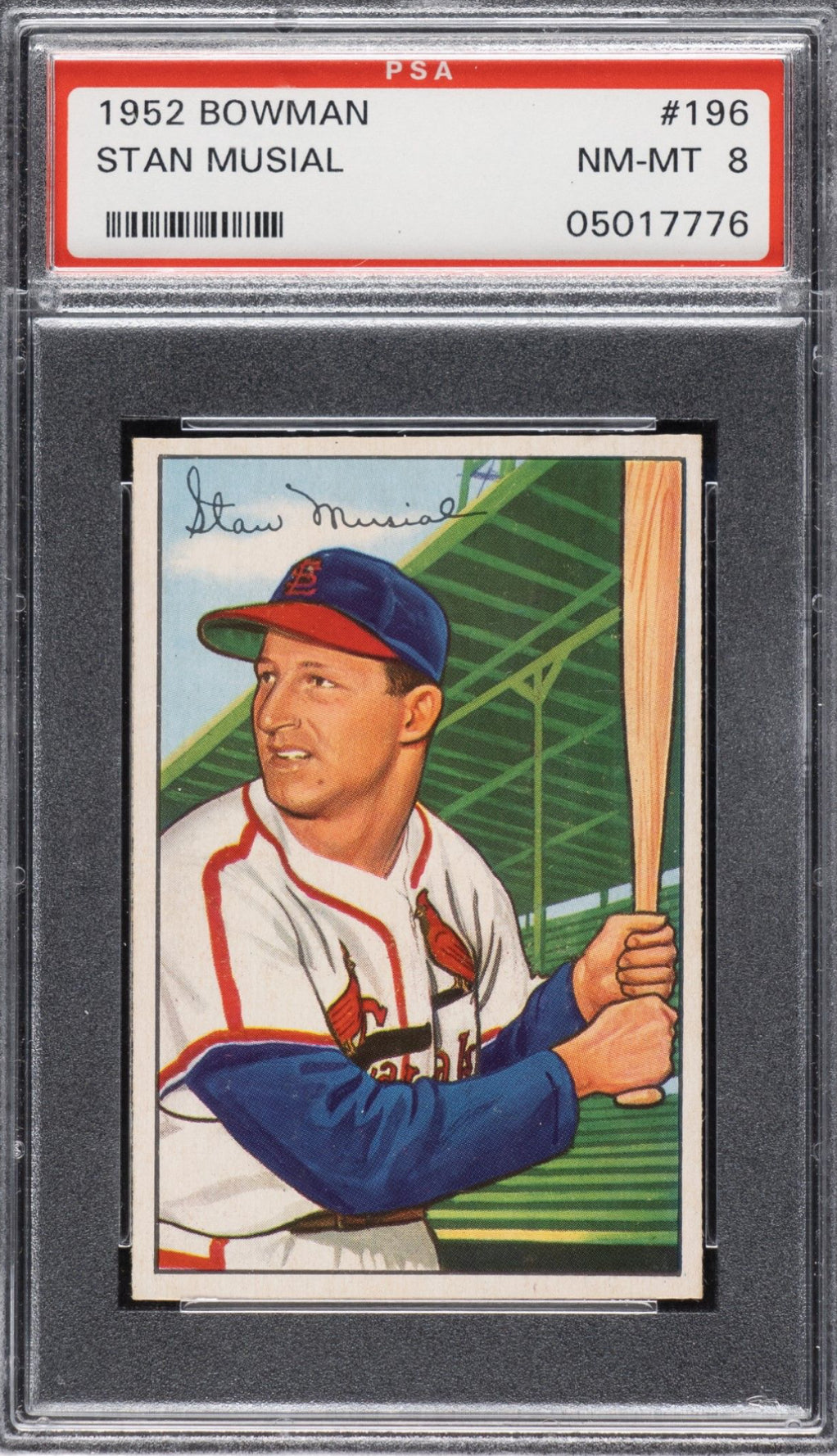 1952 Bowman #196 Stan Musial PSA 8