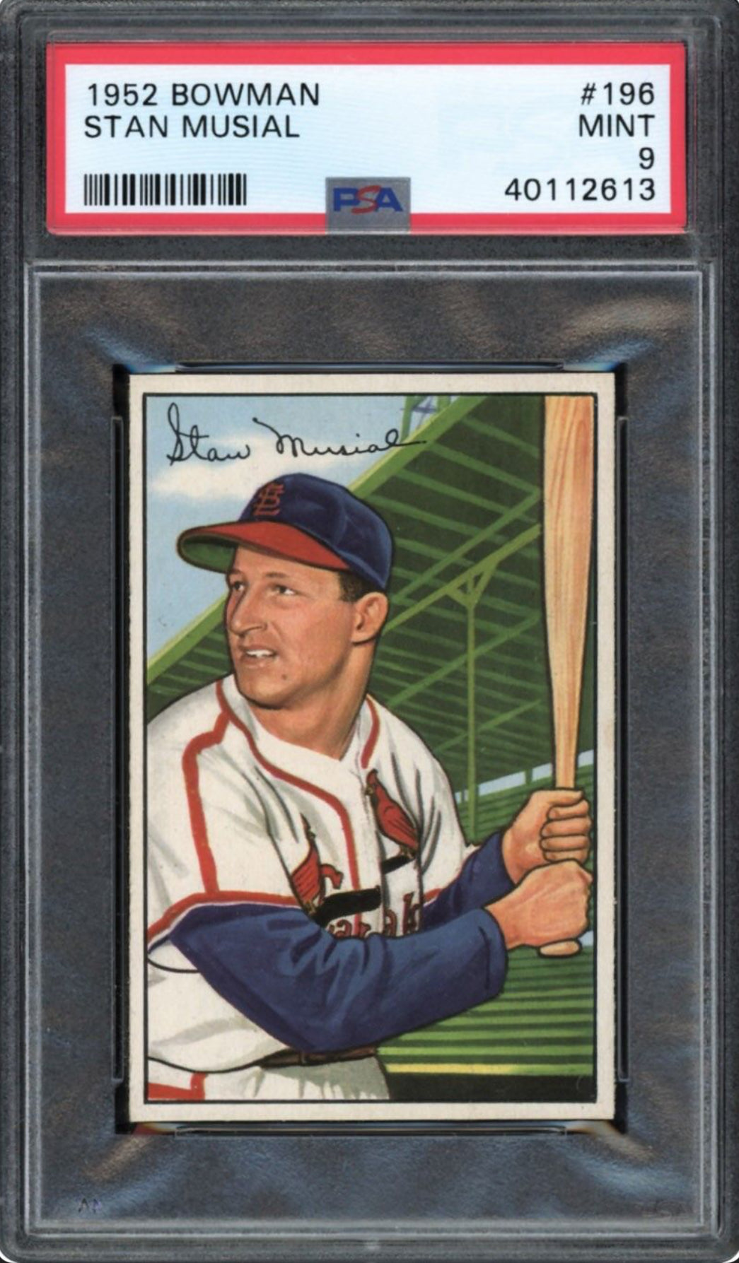 1952 Bowman #196 Stan Musial PSA 9