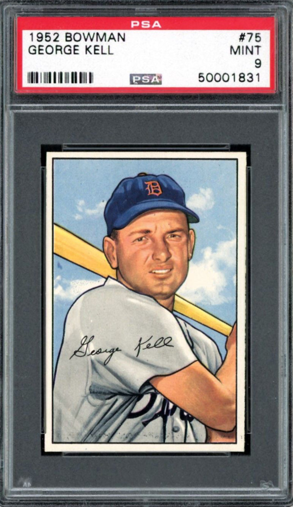 1952 Bowman #74 George Kell PSA 9