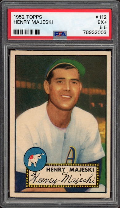 1952 Topps #112 Henry Majeski PSA EX+ 5.5