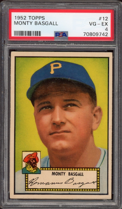 1952 Topps #12 Monty Basgall PSA VG-EX 4