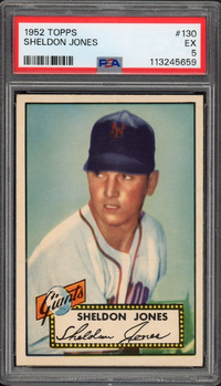 1952 Topps #130 Sheldon Jones PSA EX 5