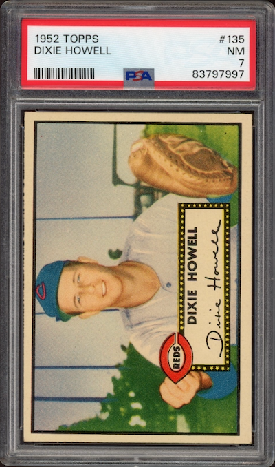 1952 Topps #135 Dixie Howell PSA NM 7