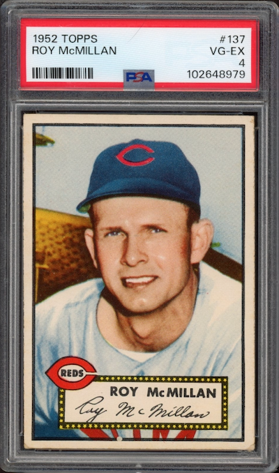1952 Topps #137 Roy McMillan PSA VG-EX 4