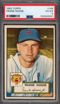 1952 Topps #146 Frank House PSA VG-EX 4