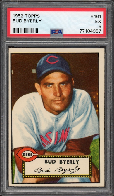 1952 Topps #161 Bud Byerly PSA EX 5