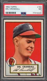 1952 Topps #162 Del Crandall PSA NM 7