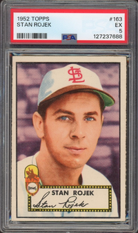 1952 Topps #163 Stan Rojek PSA EX 5
