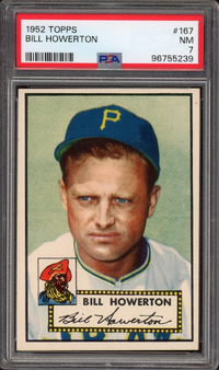 1952 Topps #167 Bill Howerton PSA NM 7