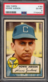 1952 Topps #169 Howie Judson PSA EX-MT 6