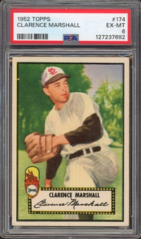 1952 Topps #174 Clarence Marshall PSA EX-MT 6