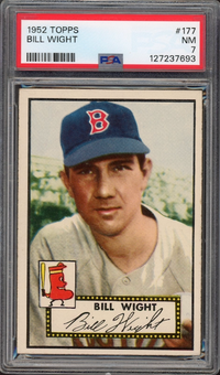 1952 Topps #177 Bill Wight PSA NM 7