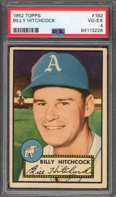 1952 Topps #182 Billy Hitchcock PSA VG-EX 4