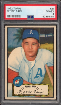 1952 Topps #21 Ferris Fain PSA VG-EX 4