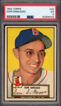 1952 Topps #22 Dom DiMaggio PSA EX 5