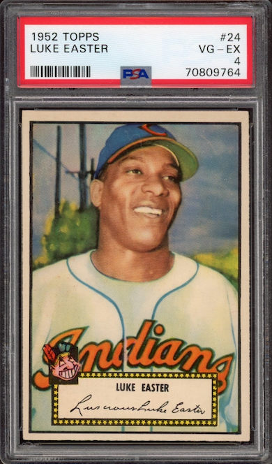 1952 Topps #24 Luke Easter PSA VG-EX 4