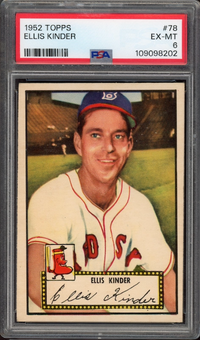 1952 Topps #78 Ellis Kinder PSA EX-MT 6