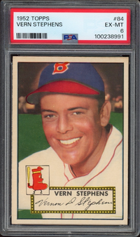 1952 Topps #84 Vern Stephens PSA EX-MT 6