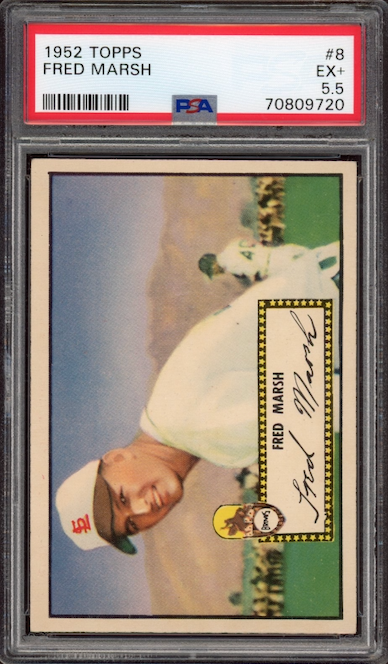1952 Topps #8 Fred Marsh PSA EX+ 5.5
