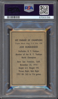 1952 Berk Ross Joe DiMaggio PSA NM-MT 8
